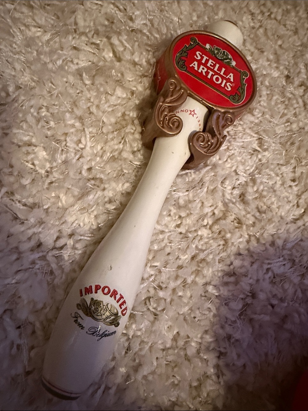Authentic Stella Artois Beer Tap Handle/ Imported From Belgium